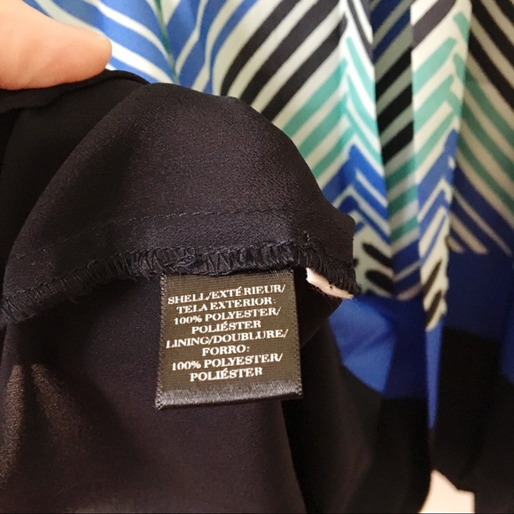 {Ann Taylor} Painted Herringbone Maxi Dress 10P - Picture 7 of 8